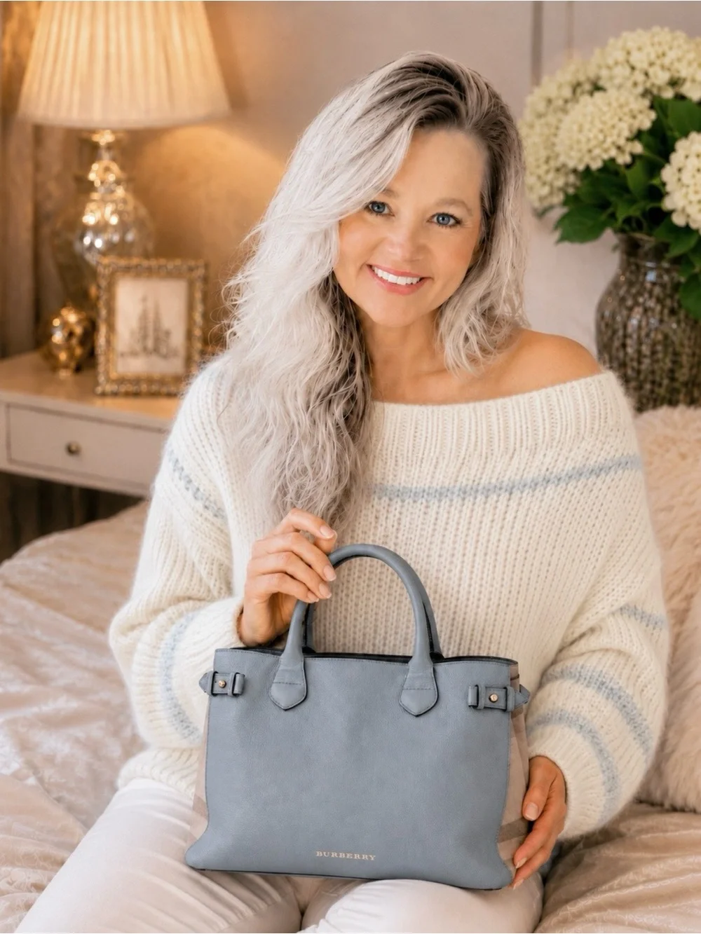 Burberry Medium Banner Tote House Check
